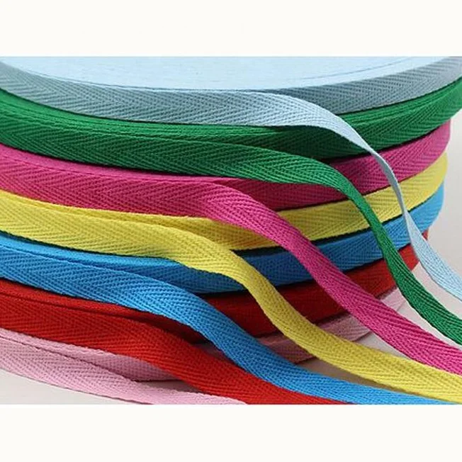 Colorful twill cotton tape