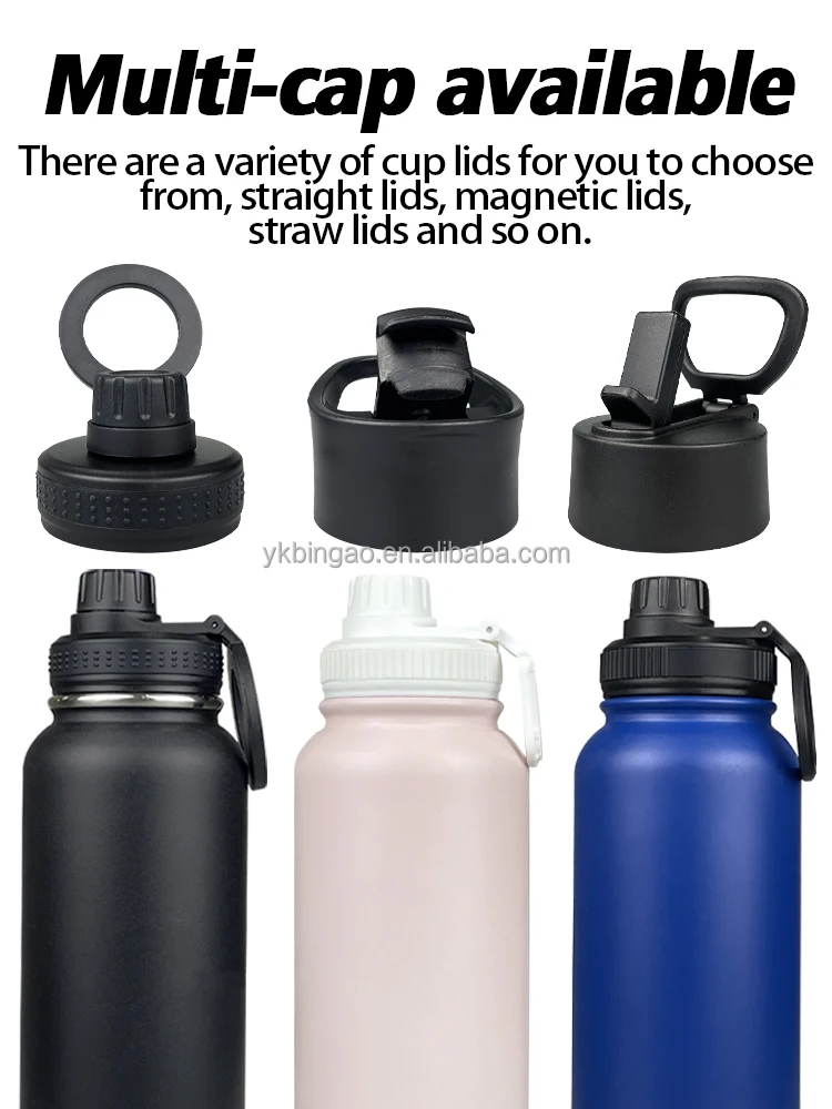 3 In 1 24oz 32oz Portable Water Bottle Pet Feeder Travel Bowl Stainless Steel Custom Insulated Dog Water Bottle