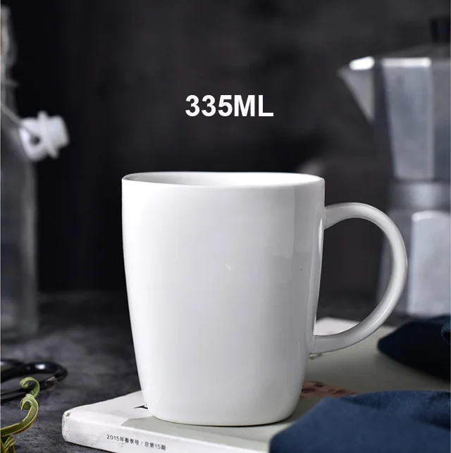Белая коробка 335 мл белые фарфоровые кофейные кружки квадратной формы пустая дорожная Кружка Керамическая Сублимация