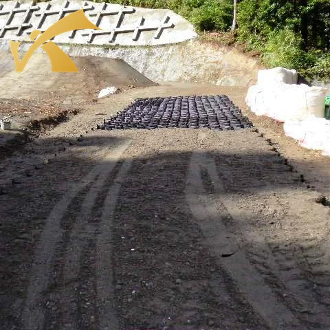 HDPE Plastic Driveway Gravel Grid Geocell for Soil Stabilization Retaining Walls Road Construction Slope Protection