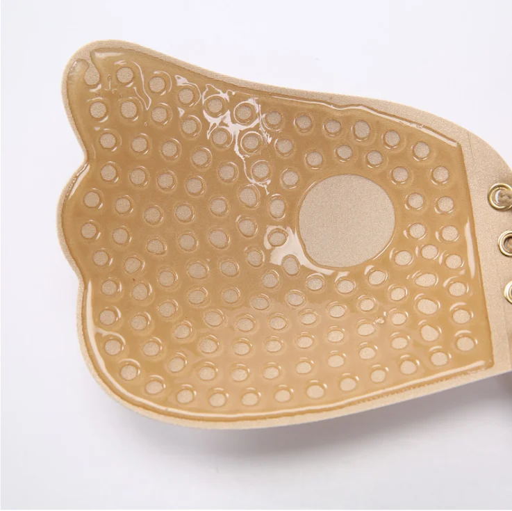 Self Adhesive Deep V-shaped Gel Invisible Backless Bra Strapless Bandage Silicone Breast Lift Push Up fly wing Bras