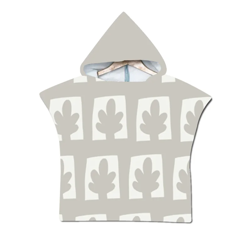 Hot Sell Wholesale Kids Hooded Towel Beach Surf Poncho Kids Hooded Beach Towel