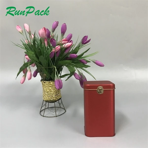 Wholesale Tea Square Cans Sealed Tea Tin Box Metal Storage Box Candy Nut Jar For Food Storage Packing