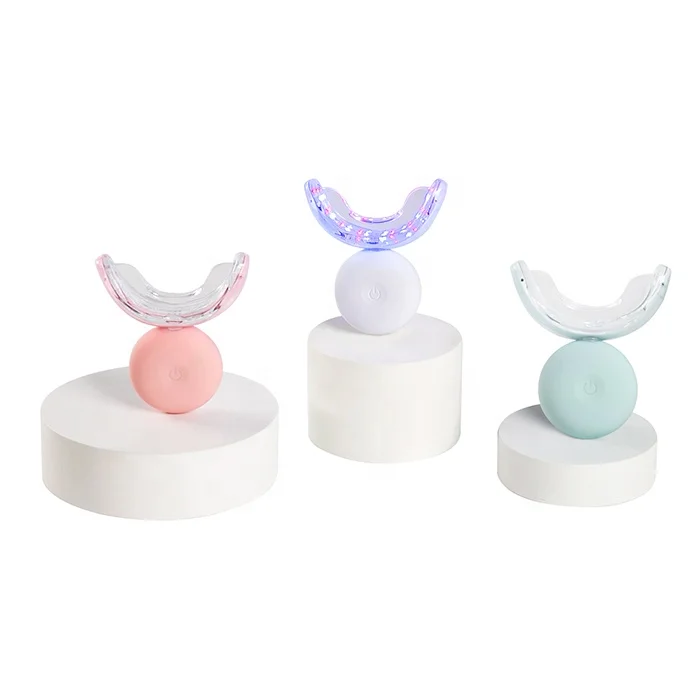 Best quality rechargeable home 32pcs blue and red led whiten tooth accelerator teeth whitening light