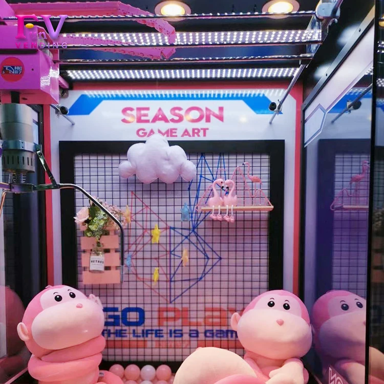  Toy game mechanical vending Forerunner Pink Dream Big Crane Claw Machine Guangzhou Funvending for bowling