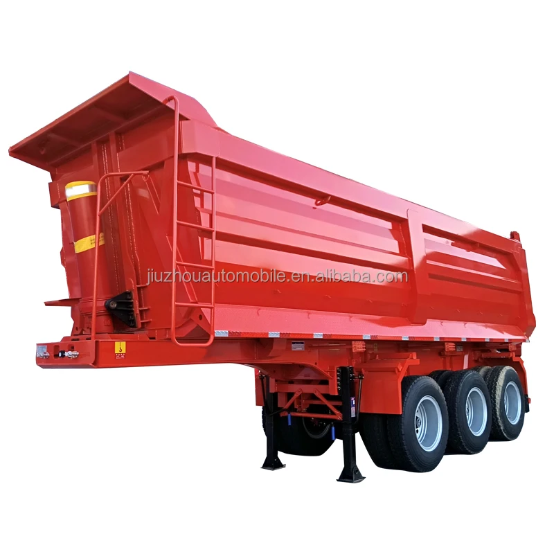 Vehicle Master 2 axles 3 axles 4 axles 60 ton Coal and Gravel Transport Dump Semi Trailer Rear Tipper Dump semi truck trailer