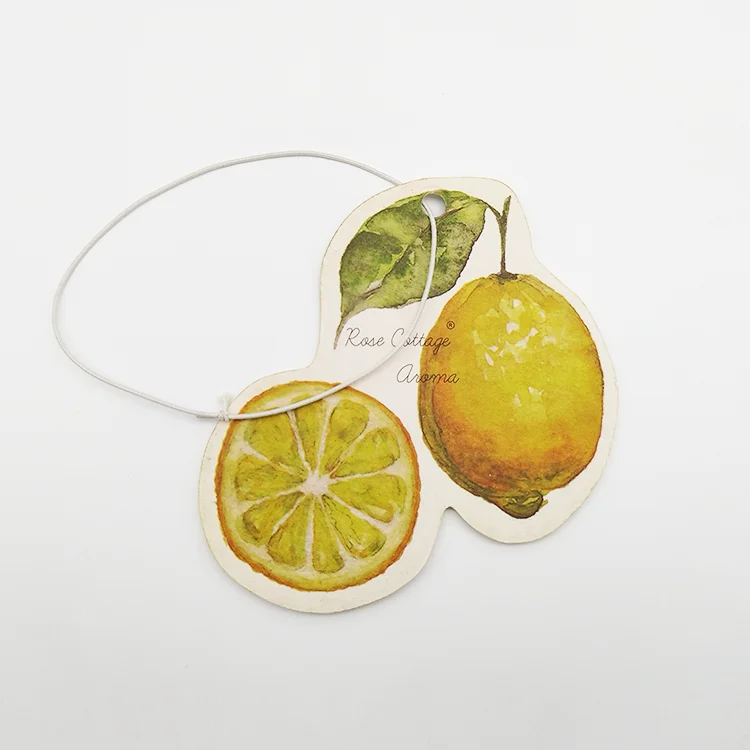 Customized Logo All Scents Refresh Paper Luxury Car Air Freshener With Custom Packaging