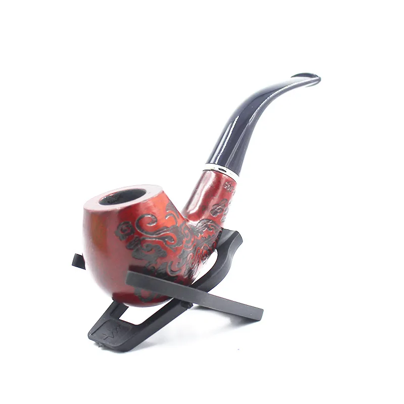 Vasprin Factory Direct Solid Wood Leopard Print  Smoking Pipe Portable Washable Wholesale Smoking Pipes