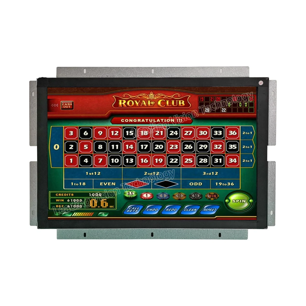 Royal Club Roulette touch monitor Royal Club deluxe monitor for Royal Club Roulette Borden Single Player Game