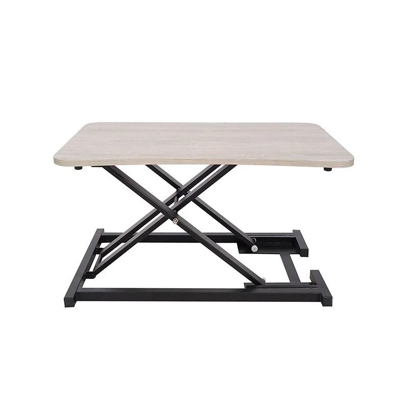 2024 Youtai Wholesale Minimalist Adjustable Height Laptop Table  Iron Frame Legs Computer Desk Folding Computer Table