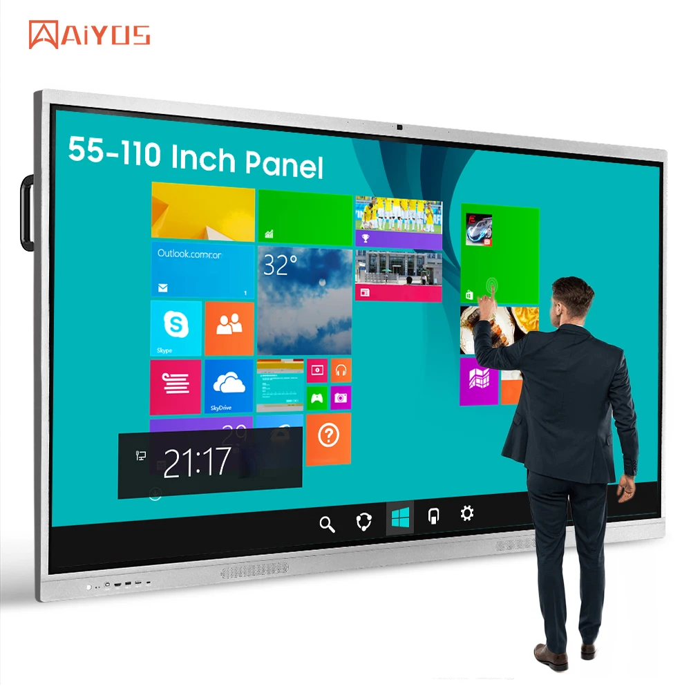 75 86 inch Interactive whiteboard smart lcd screen wholesale smart whiteboard glass whiteboard interactive flat panel