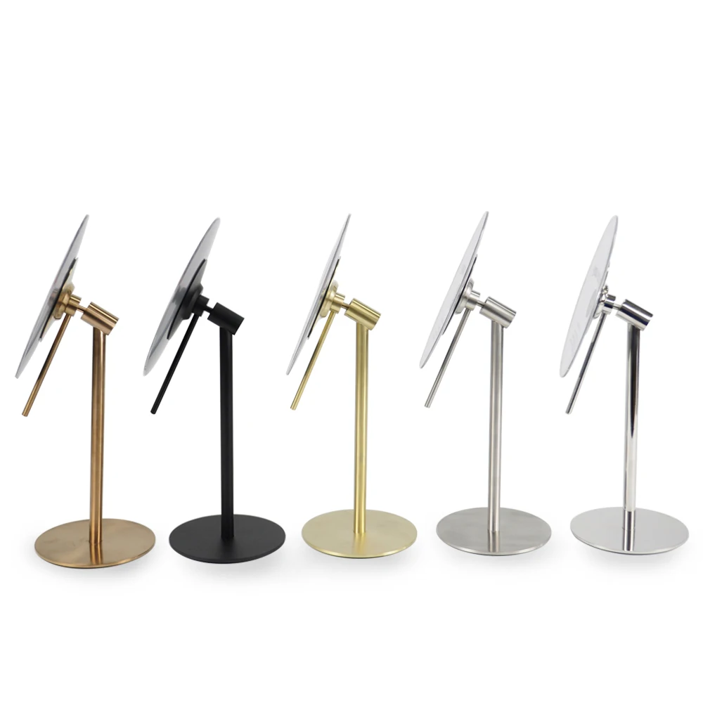 Hot Sells Custo Bath Cosmetic Make up Round Magnifier Glass Magnifying Framed Standing Vanity Makeup Table Mirror