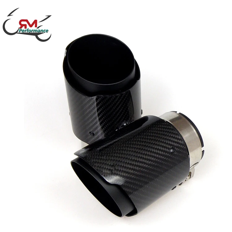 High Quality 1 Pcs Car Universal Exhaust For Ak Exhaust Pipe Auto Carbon Fiber Tail Pipe Tip