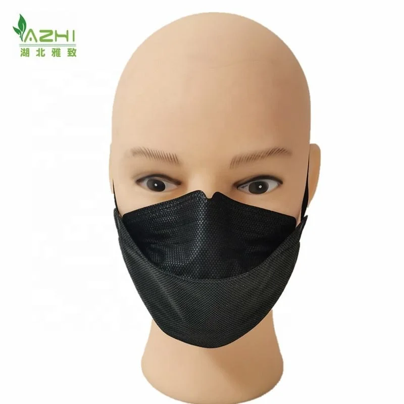 ISO /CE /BSCI PPE Face Mask KF94 Facial Masks ear loop kn94 masks Korea 4 ply black facemask non medical