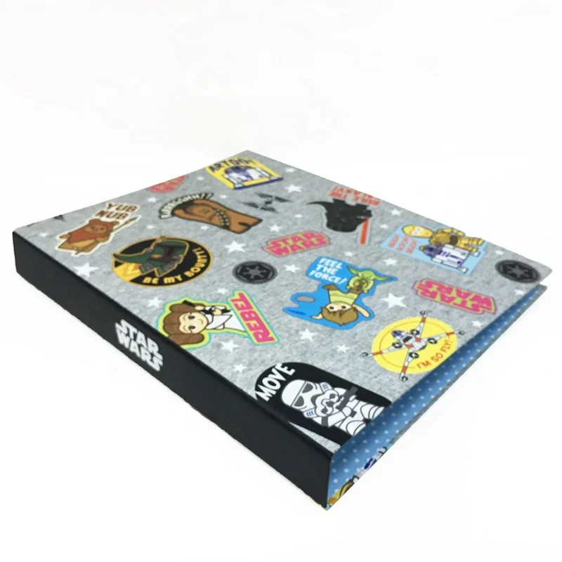 School Office Supply For Document Hardcover Cardboard Folder Paper Custom Logo Cartoon Folder
