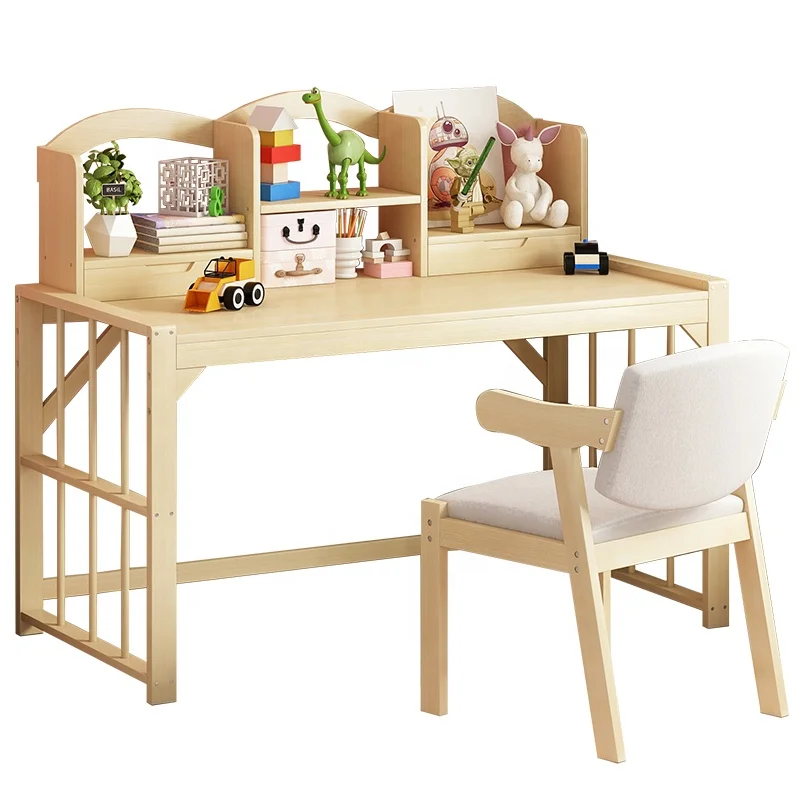 
Haichuan study table wooden creative bedroom strong and durable New learning desk 