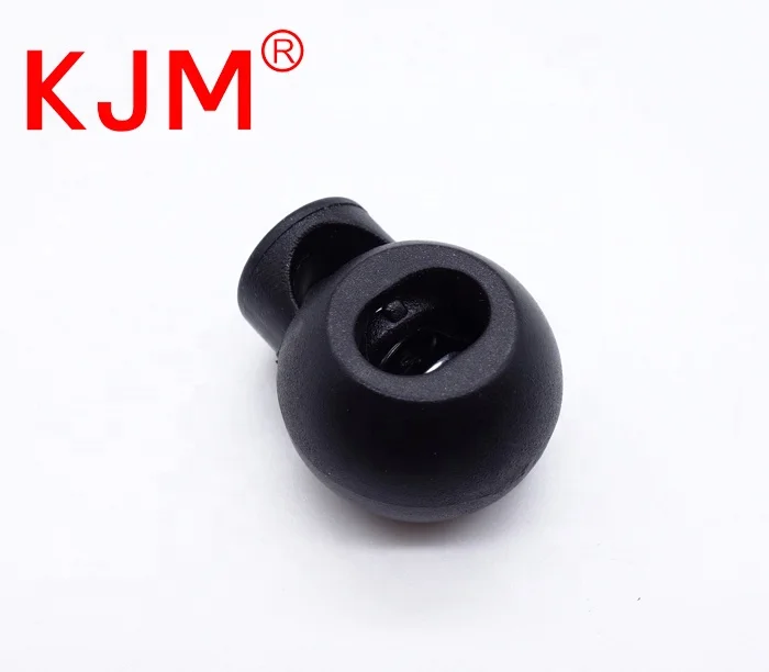 In Stock Plastic Bag Round Spring Toggle Cord Lock Stopper for Travel Backpack Clothing Shoes