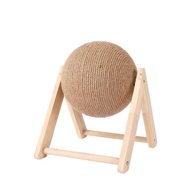 V-shaped Solid Sisal Ball Durable for Cat Play and Hide Joyful Simple and Precise Cat Scratch Board Cat Tree