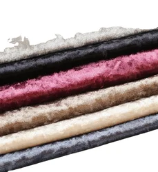 Crushed Velvet China Manufacturer 100% Polyester Sofa Upholstery Fabric Ice Crushed Velvet Fabrics