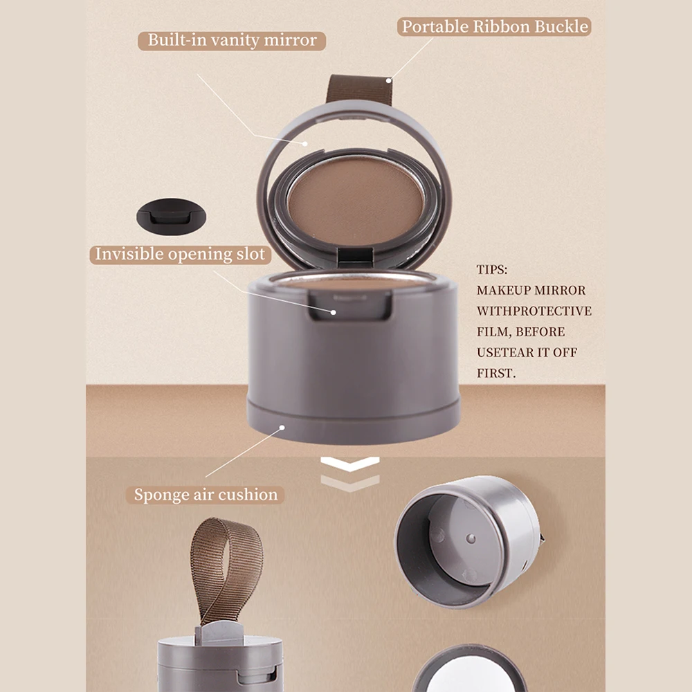 Hairline Powder Instantly Conceals Hair Loss Root Touch Up Hair Powder for Women & Men Thinning Hair(Black) -739146