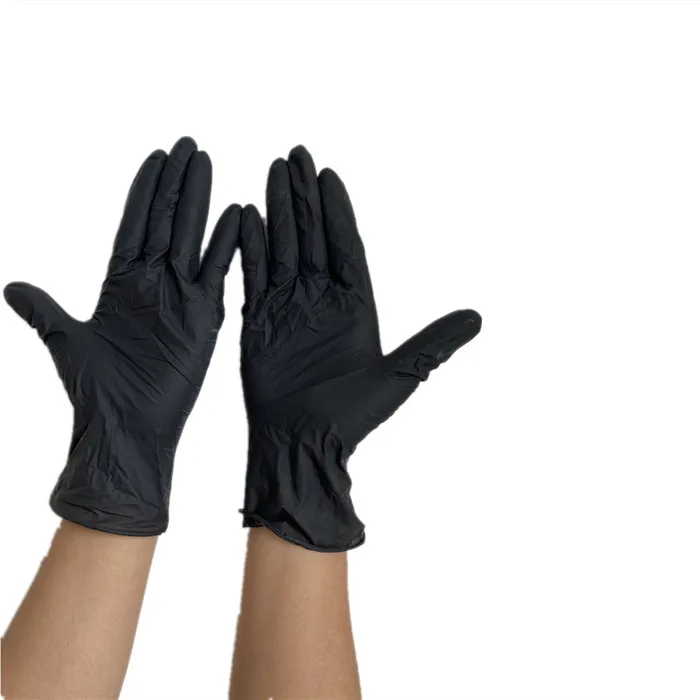 Black Nitrile Gloves Bulk Powder Free Disposable Glove China Factory