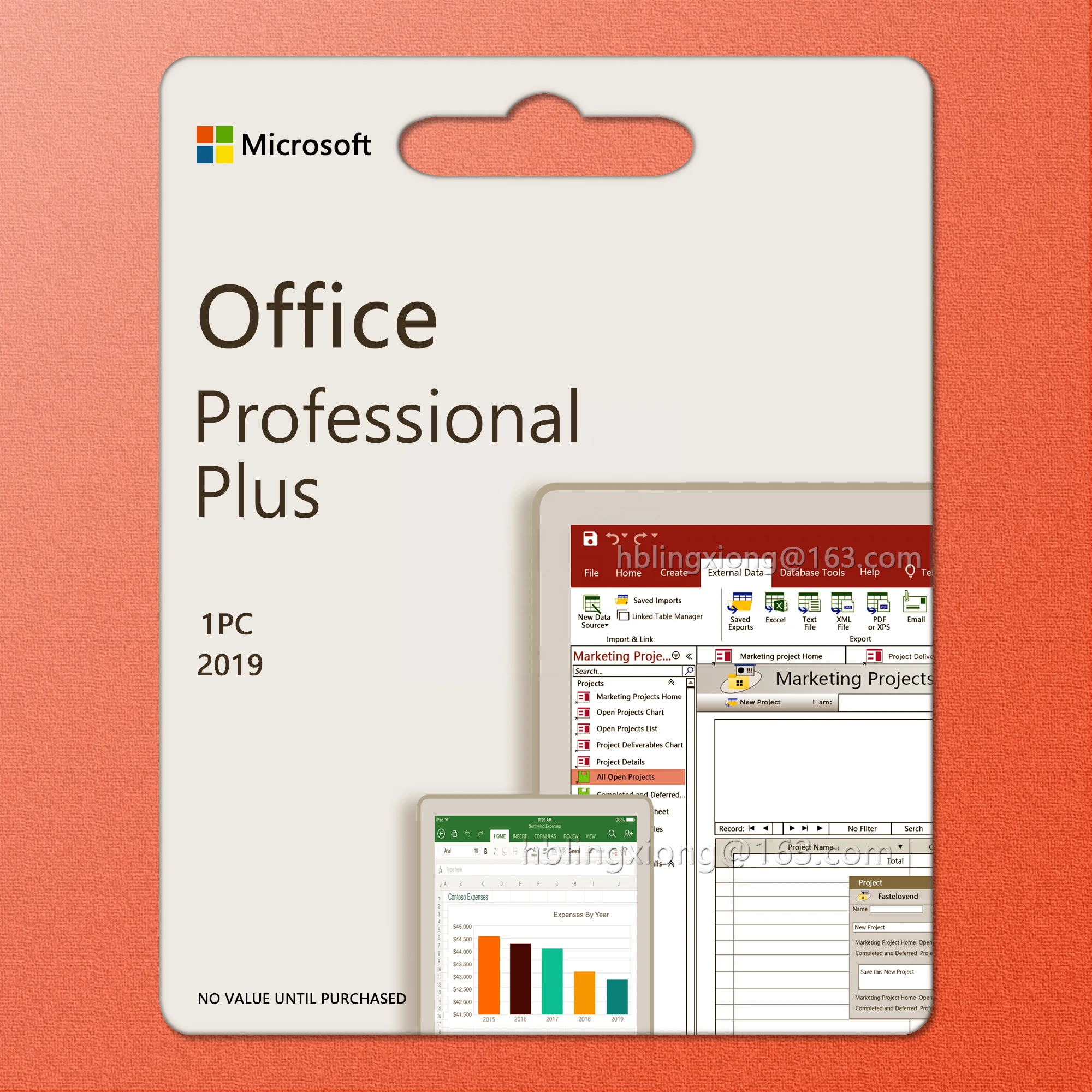 Офис 2019 Pro plus ключ-карта для Win & Mac dvd упаковка Розничная коробка онлайн Активация профессиональный дом и бизнес