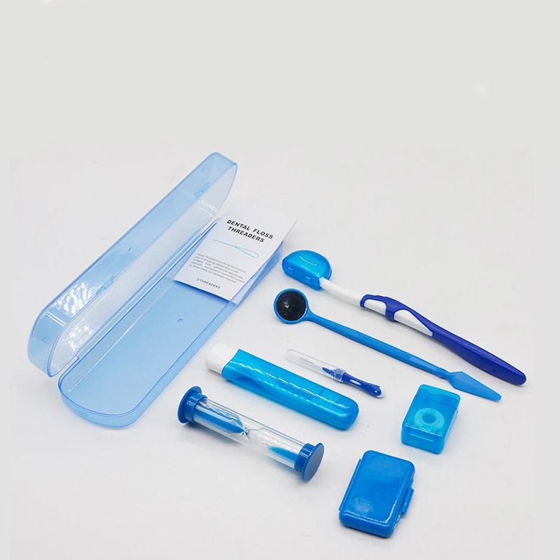 8pcs dental kit Interdental Tooth Brush floss orthodontic kit Orthodontics Toothbrush Kit