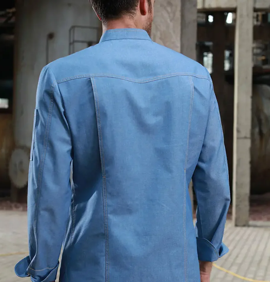 Short Sleeve Restaurant Chef Kitchen Work Uniforms Double Breasted Sushi Bakery Cafe Waiter Catering Service Jackets or Aprons