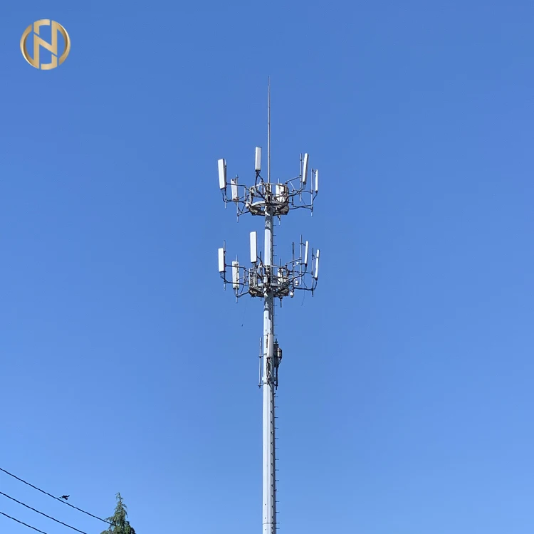  FT Monopole Telecom Tower Telephone Gsm Television Pole
