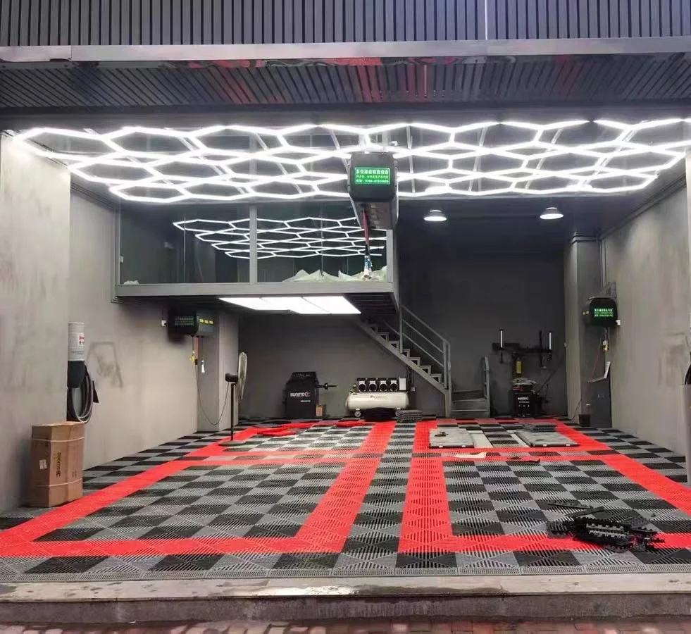 Design Parking Lot workshop Natural Colour Plastic Detailing  Prefabricated Flooring Interlocking Floor Tiles Garage