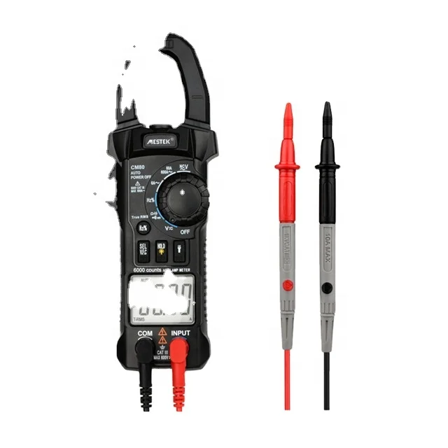 MESTEK Digital Clamp Meter Multimeter Current Clamp Pincers AC/DC Voltage Resistance Tester Measuring Tools Diagnostic-Tool CM80