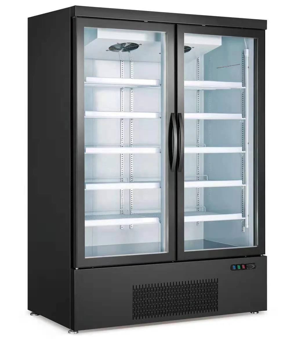 
600L Supermarket Refrigeration Freezer Equipment Commercial Single Luxury Glass Door Beverage Display Chiller Showcase 