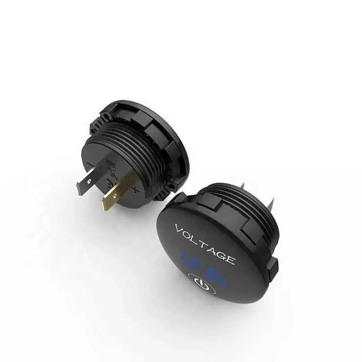 DC 5V-48V Светодиодная панель Цифровой измеритель напряжения автомобильный мотоцикл Аккумулятор емкость дисплей Вольтметр с сенсорным выключателем