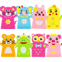 New arrival preschool educational Felt Toys diy felt kids sewing craft kits Animal for Puppet Theater Story Telling