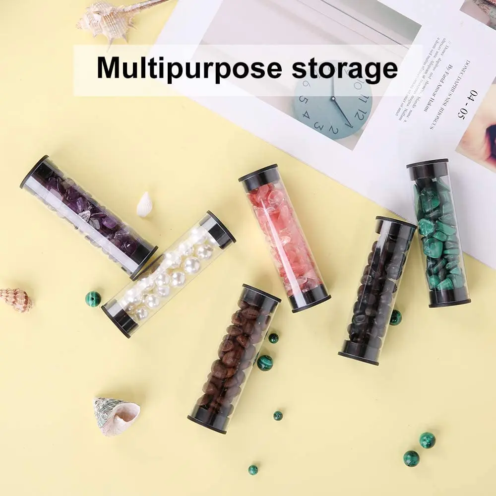 New Creative Package Food Grade PET Clear Transparent Cylinder Candy Packaging Tube