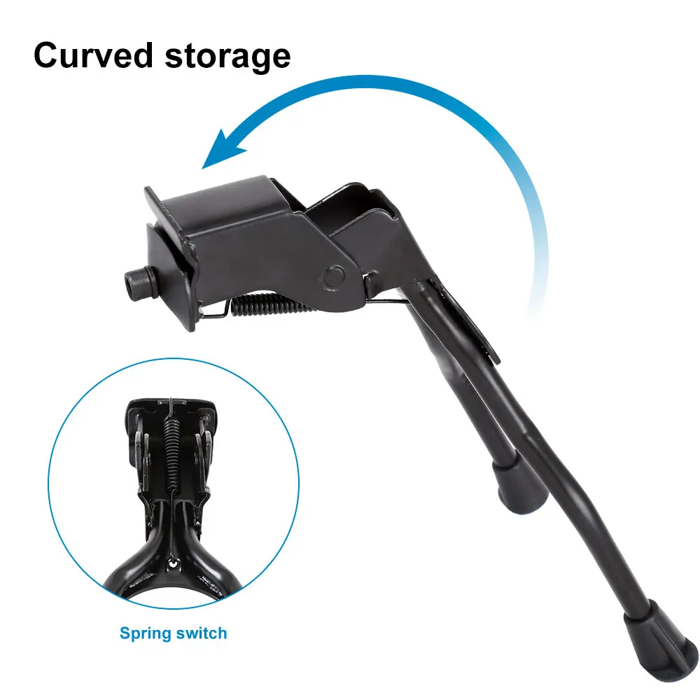 Double Leg Bicycle Kickstands Bike Center Rack Steel