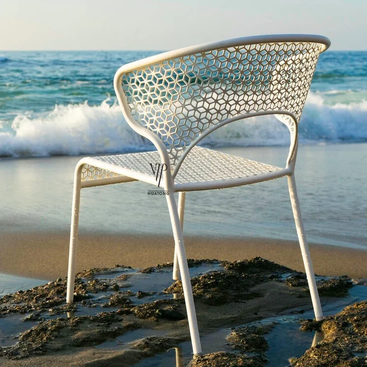 Outdoor Bistro patio Cafe chair Restaurant metal mesh Chairs