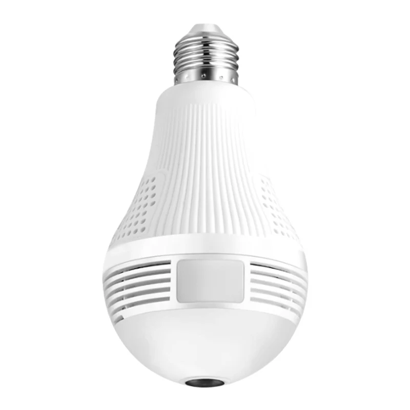 Беспроводной лампочки камеры 360 градусов 110-220V Wifi 1080p Fisheye Ip камера видеонаблюдения лампа Cctv видео регистратор с камерой ночного