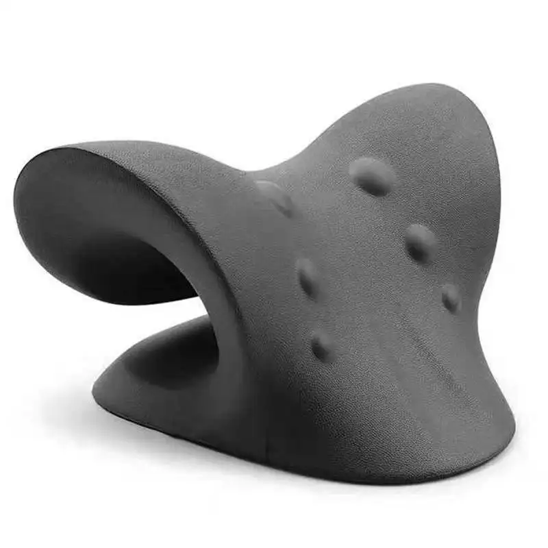 Amazon Top Selling High Quality C Shape Traction Cervical Sleep Aid Neck Rest Massage Pillow Neck Acupressure Massager