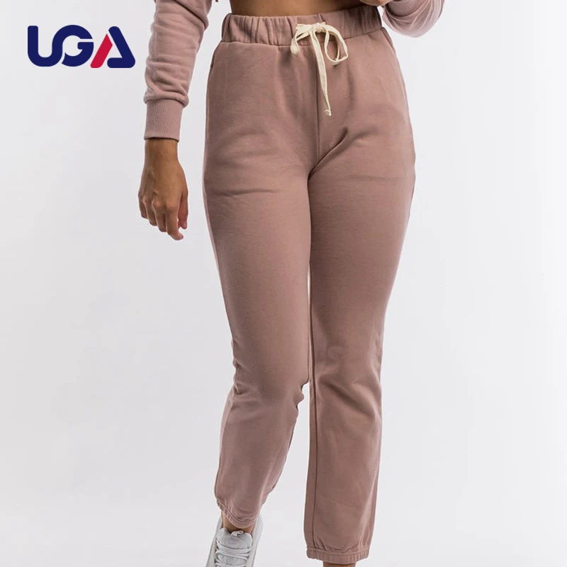 Track Pants Women Wholesale Custom Plain Cotton Workout Sweat Pants Loose Fit Casual  Sports Womens Joggers