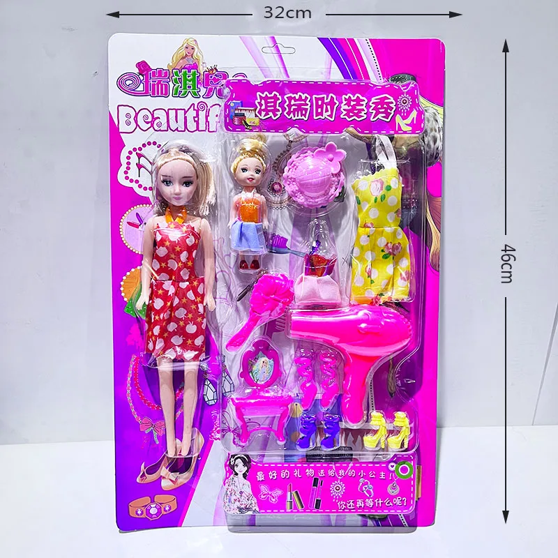 New Fashion Beauty Doll Game Set Plastic Girl Dress up Doll Toy Set for Sale