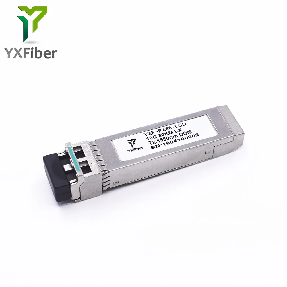 YXFiber Huawei Cisco совместимый одномодовый SFP модуль FTTH SFP + CWDM 10 г 80 км трансивер оптический модуль