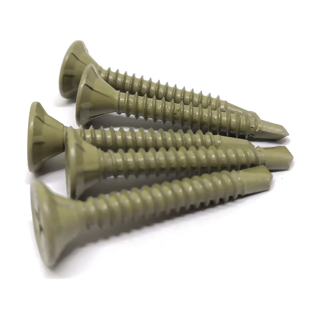 Ruspert Dacromet Finished Flat Head Self Drilling Screw for