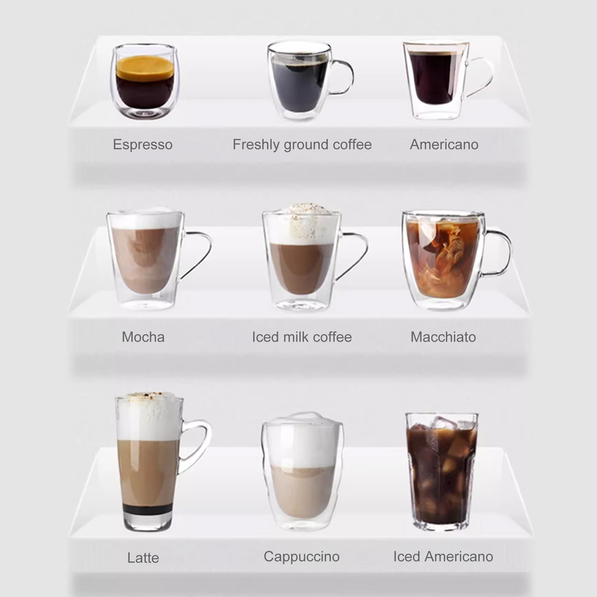 LPMIE High - Tech Cabinet Style Coffee Maker with Mechanical Arm Americano Mocha For Cafes hotels Airports