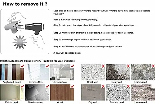 3D Stickers of Tropical Jungle Animal Wall Decal and Tropical Rainforest Home Decor for Nursery Kids Bedroom Printing Waterproof