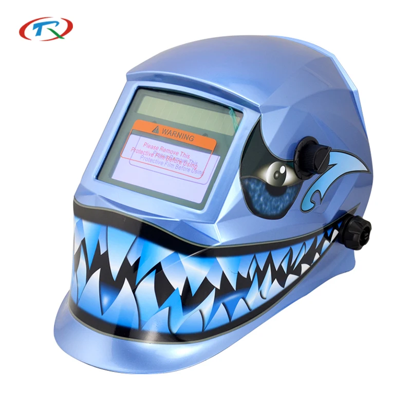 TRQ Cool skull custom welder face shield splash proof flame retardant auto dimming welding helmets