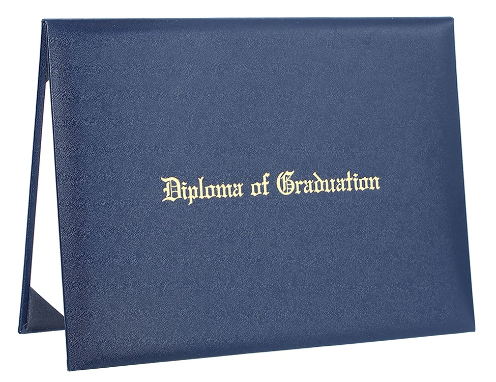 
Diploma Cover With Foil Customized Emboss/gold,silver foil Certificate Cover 