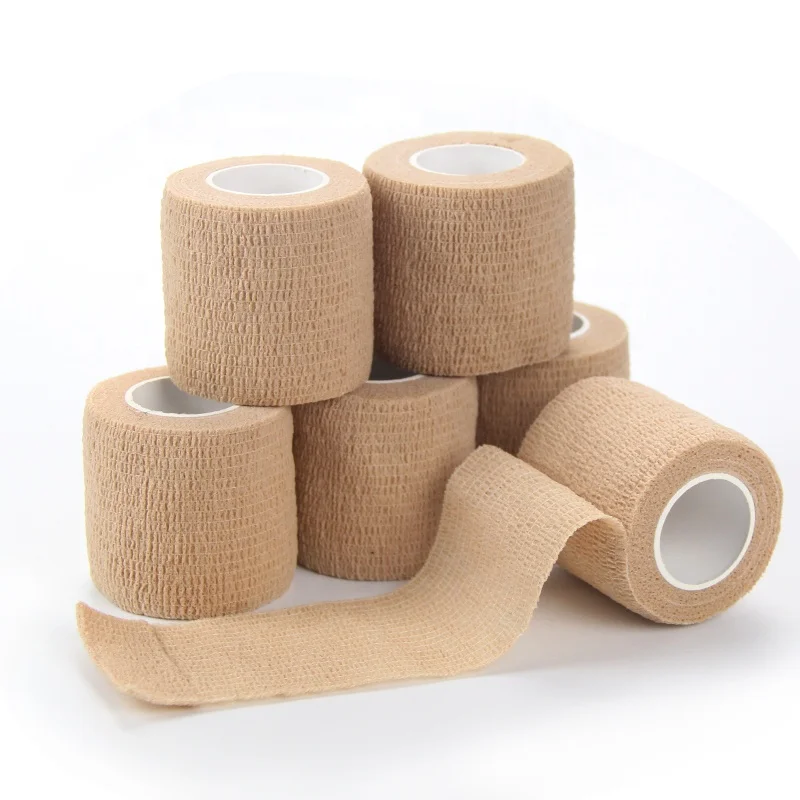 
Wholesale Colored Weightlifting Sports Thumb Cotton Sports Tape Cohesive Elastic Bandage 
