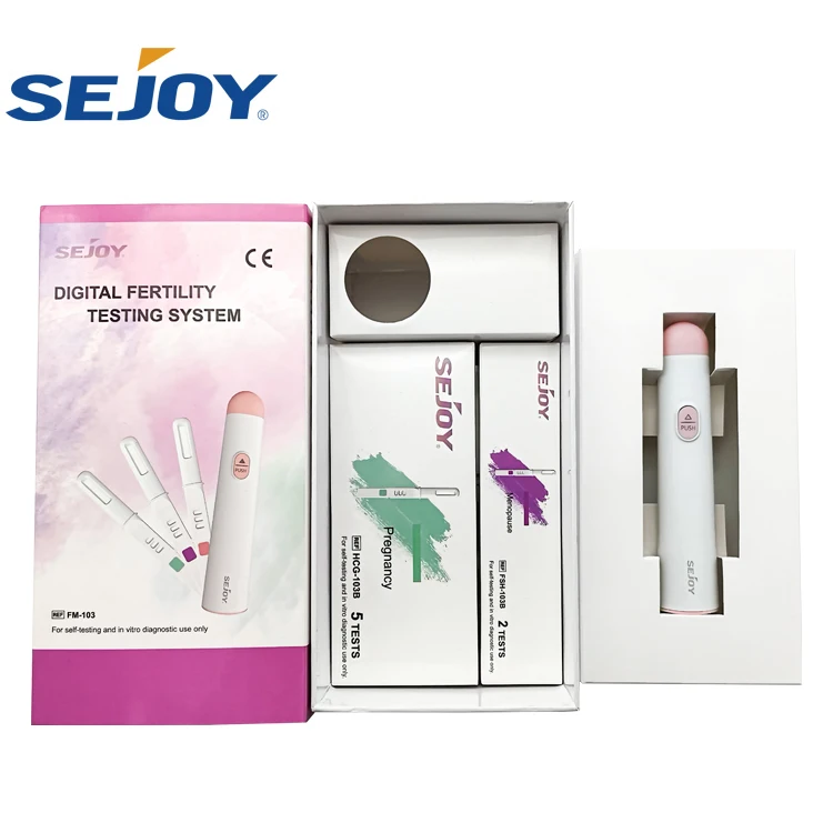 Sejoy 3 in 1 High Accuracy Digital Fertility Testing System Pregnancy Test Hcg Fsh Lh Ovulation Test Kits Optional