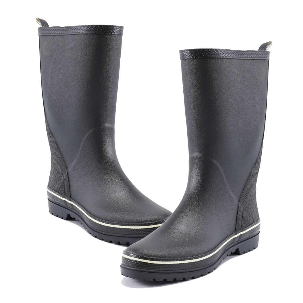 Manufacturer Customized Traditional Matte Multi-layer Male Rain Boots Black For Men chukka boots sendal man High Quality 50